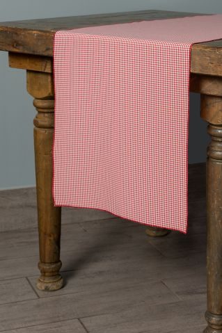 Specialty Red Gingham Mini Check table runner